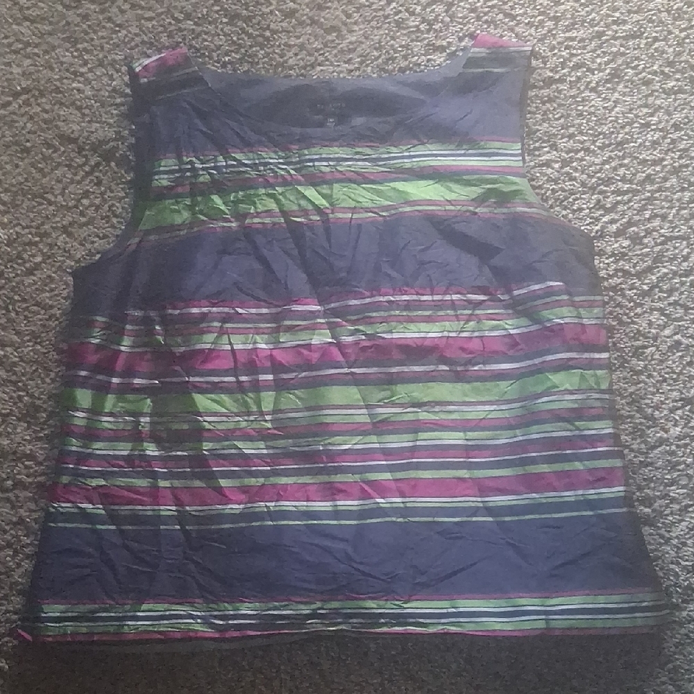 Talbots Multicolor Striped Blouse